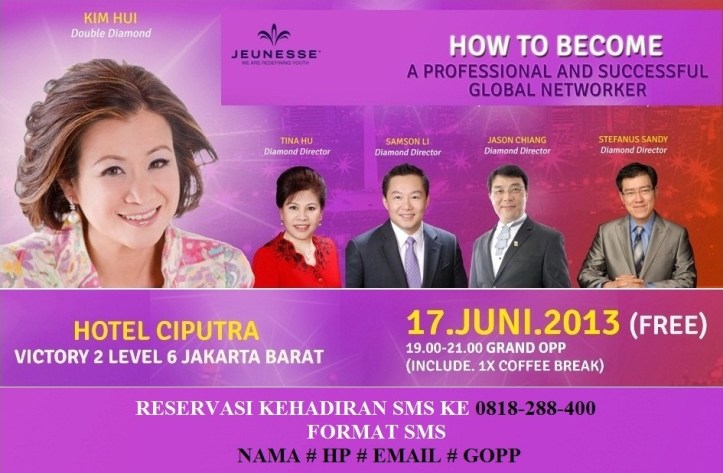 Grand OPP Jeunesse (Hadir 5 Orang Diamond) - Top Earner Jeunesse