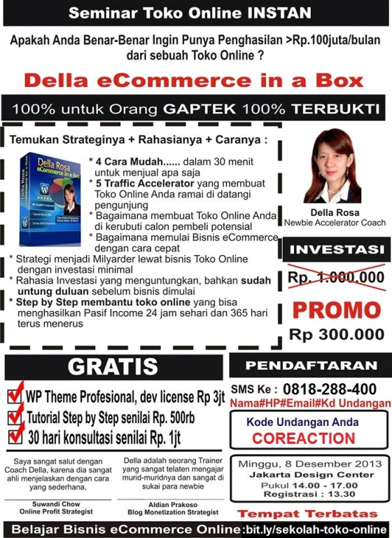 Cara Jualan Online Seminar Toko Online Terbaru