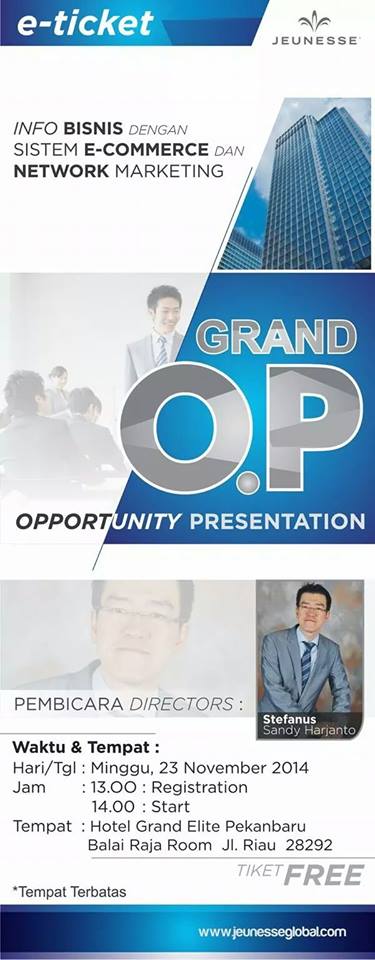 Seminar Jeunesse Global Pekanbaru 2014