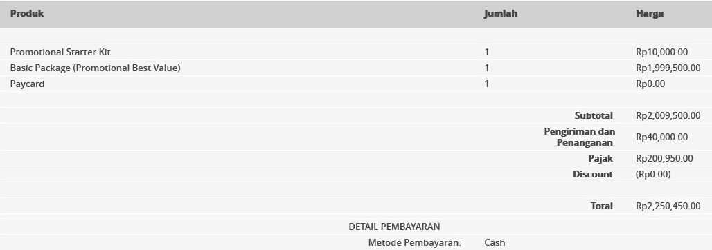 Paket Basic Jeunesse
