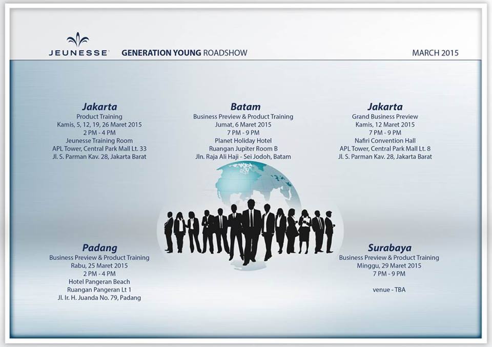 Jadwal Business Preview Jeunesse Global 2015