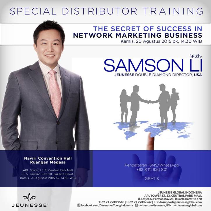 Samson Li Jeunesse Indonesia