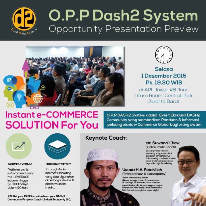 Opportunity Presentation Preview DASH2 System (1 Desember 2015)