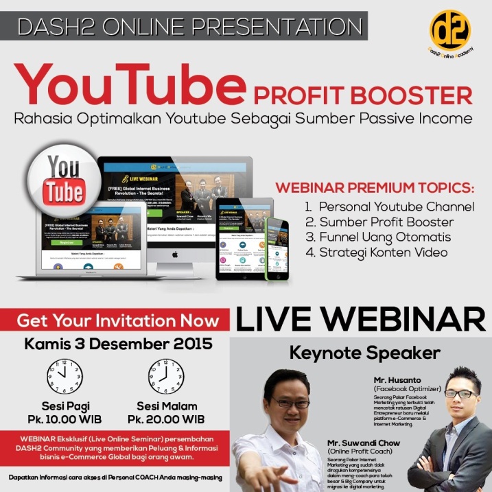 webinar dash2 system youtube profit booster