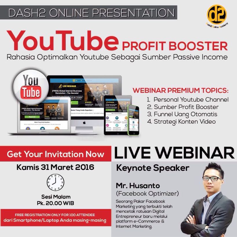 DASH2 Online Presentation 31 Maret 2016