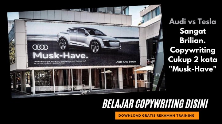 Kata Kata Promosi Mobil Audi vs Tesla