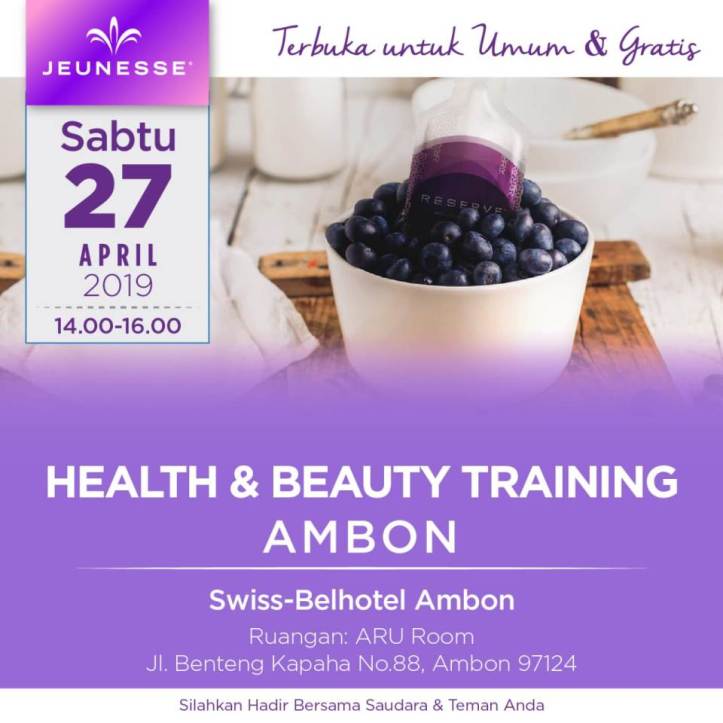 training produk jeunesse Ambon April 2019