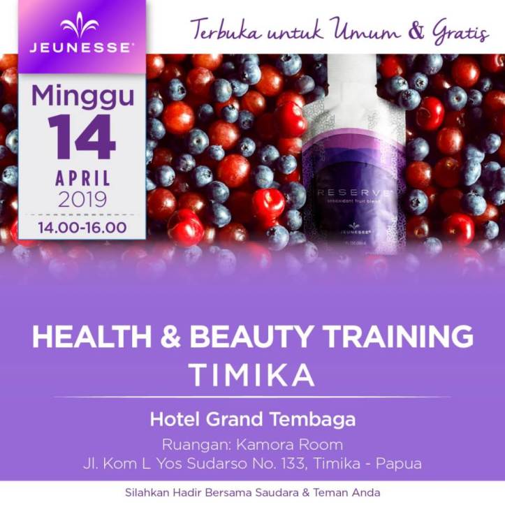 training produk jeunesse Timika April 2019