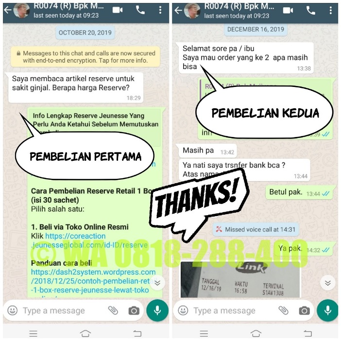Reserve Jeunesse Cocok Bagus Untuk Ginjal Cuci Darah