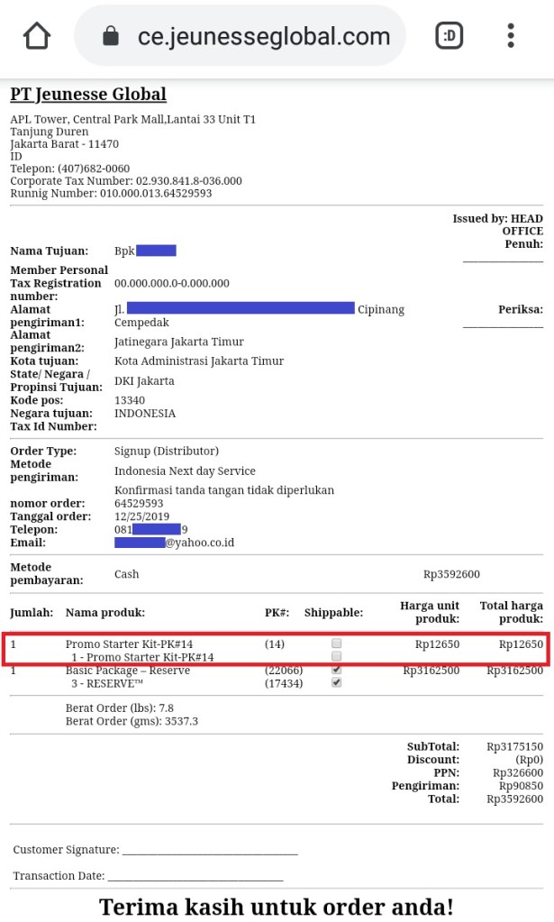 Paket Basic Reserve Terbaru 1