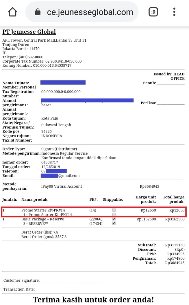 Paket Basic Reserve Terbaru 2