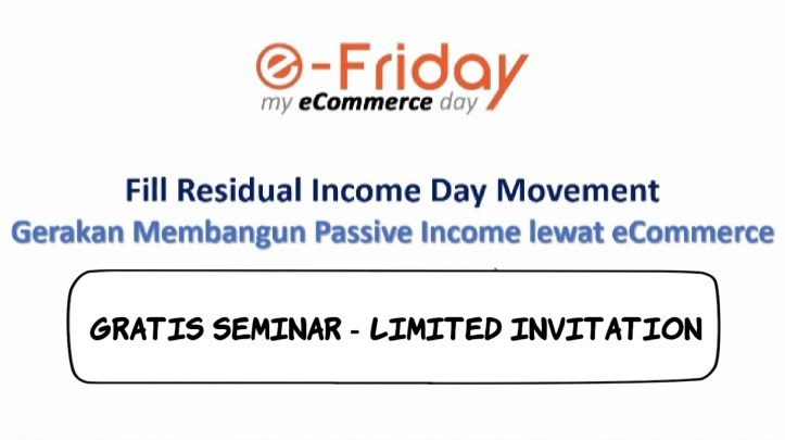 Event e-Friday Ecommerce Perdana