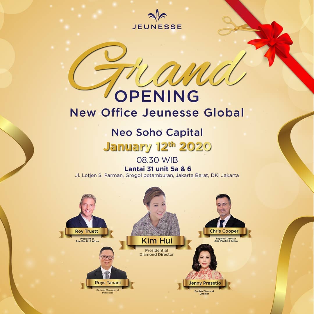 Grand Opening New Office Jeunesse Indonesia Neo Soho Capital 2020