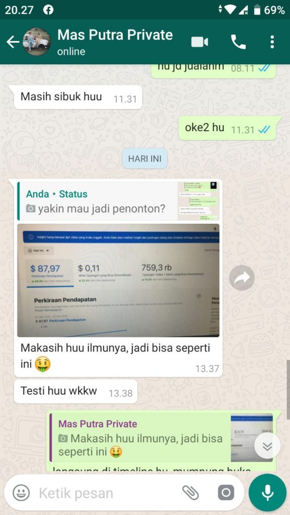 testimoni facebook adbreak 2