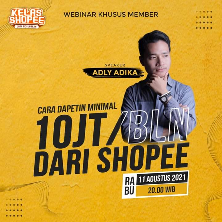 Webinar Cara Jualan di Shopee untuk Pemula