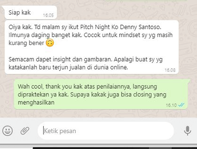 Testimoni List Building Pitch Night Session