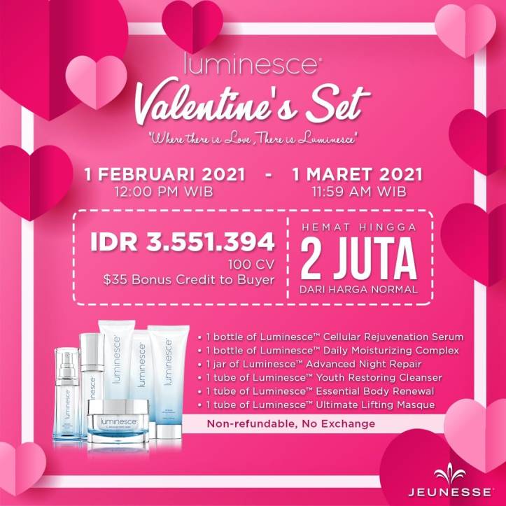 Luminesce Murah Promo Valentine Jeunesse Indonesia 2021