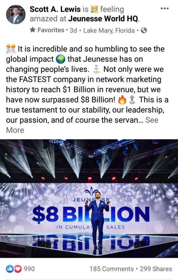 Scott Lewis Jeunesse $ 8 BILLION