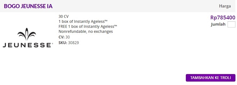 paket murah Instantly Ageless joffice menu belanja kategori market specials