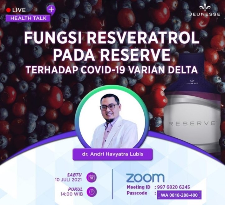 zoom training reserve jeunesse covid19 varian delta 10 juli 2021
