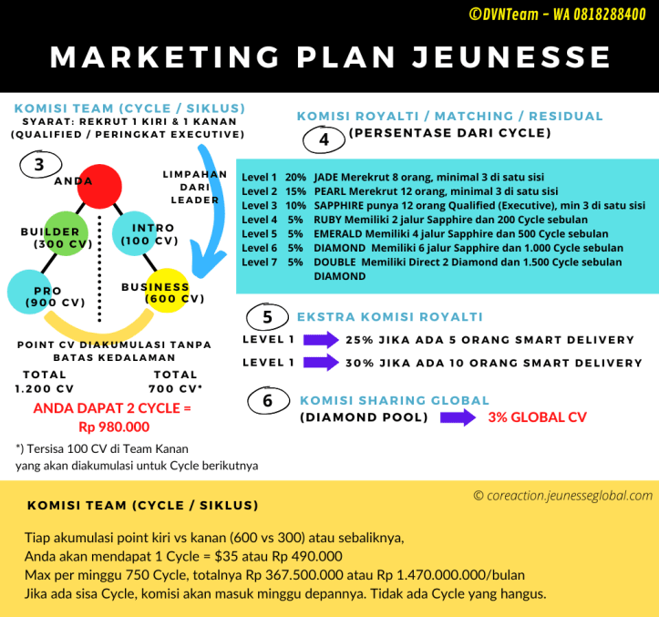 bagan lengkap financial reward plan jeunesse indonesia 2023