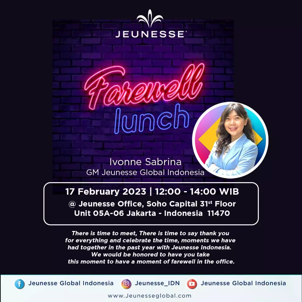 Farewell Lunch Jeunesse Indonesia 2023